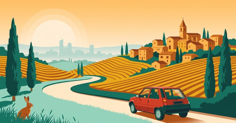 La Route Buissonnière poster: Lione