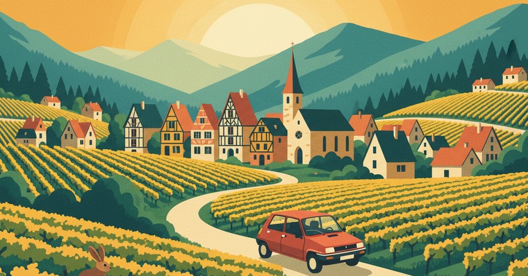 La Route Buissonnière poster: Strasburgo